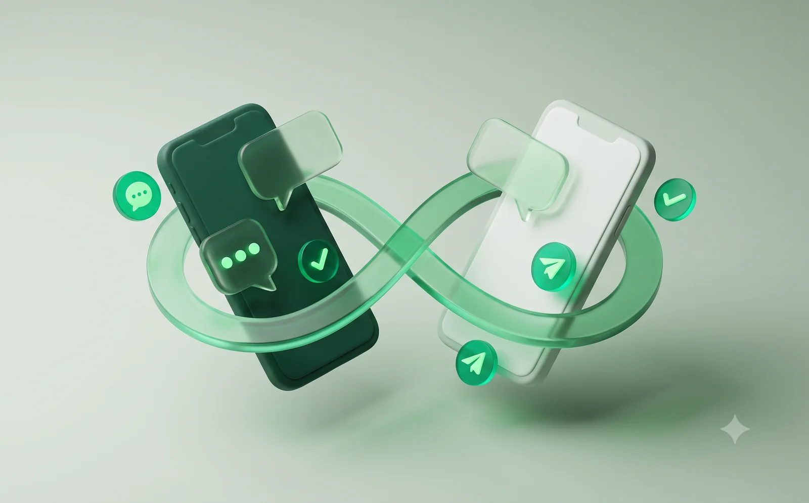 Omnichannel Messaging 3D Illustration