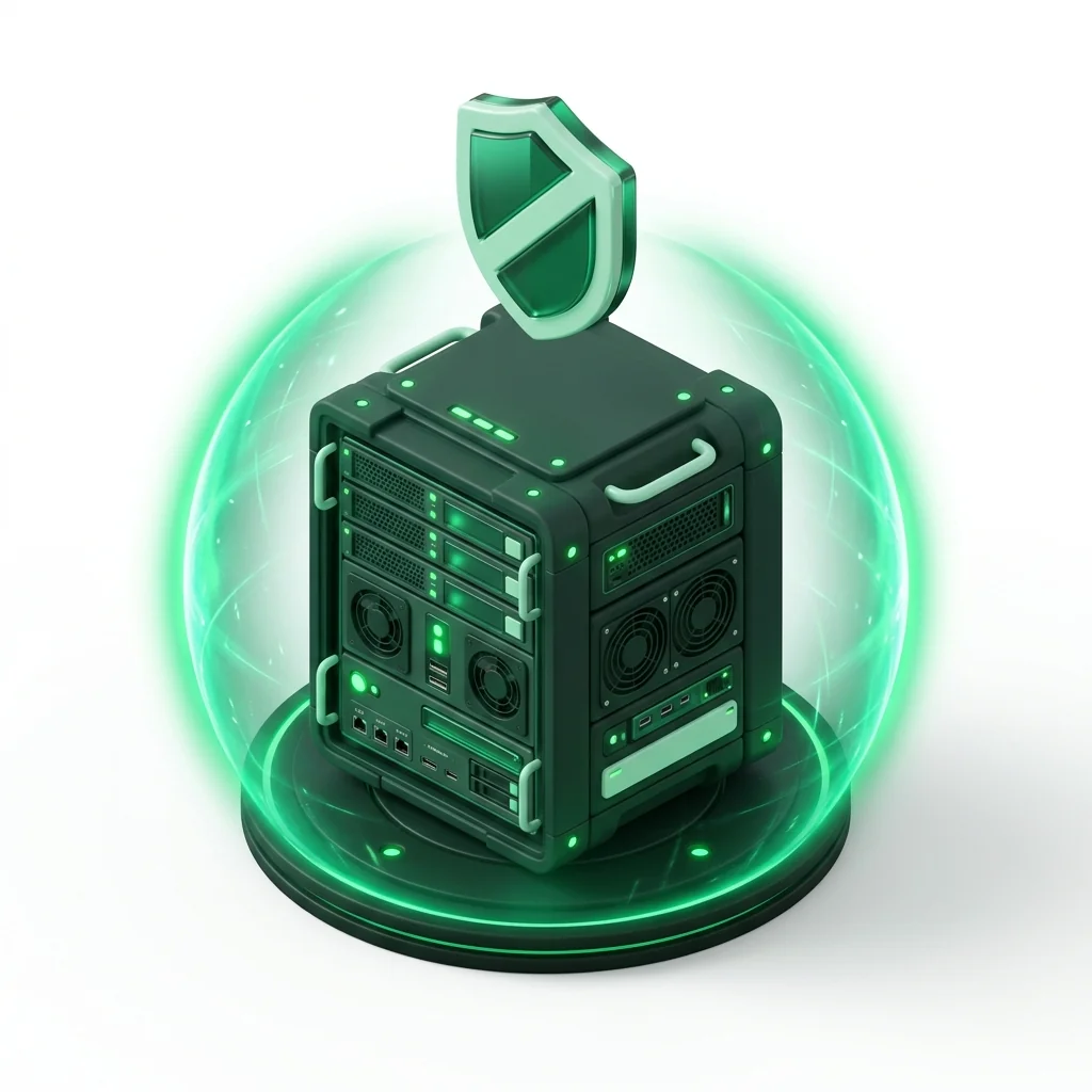 Protected cloud node illustration